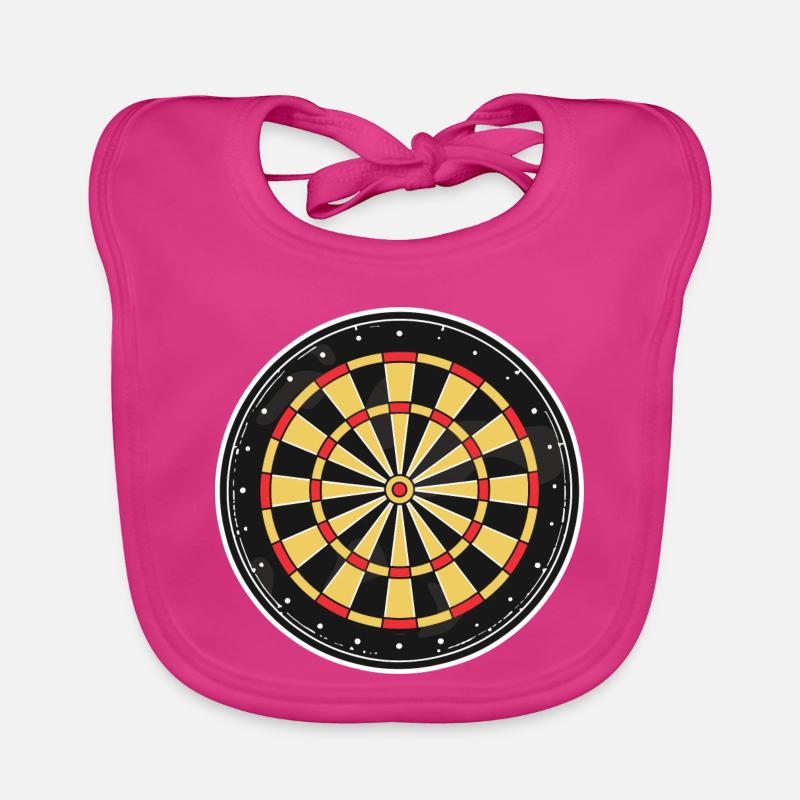 Dartboard Graphic Organic Baby Bibs