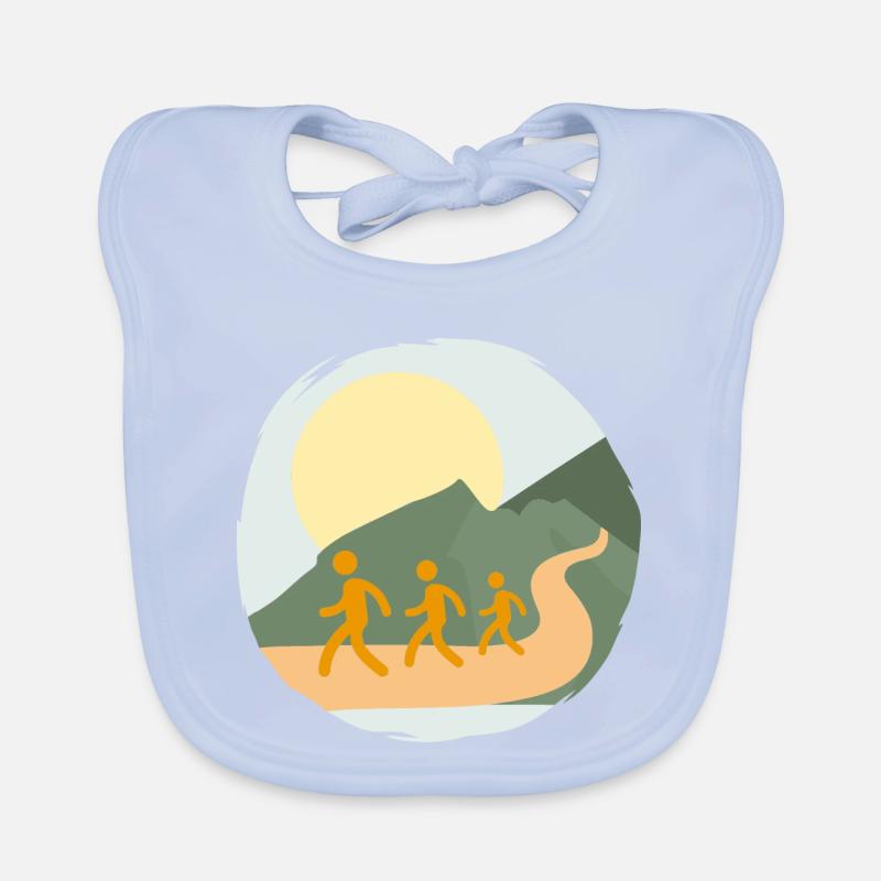 Keep on Walking Organic Baby Bibs