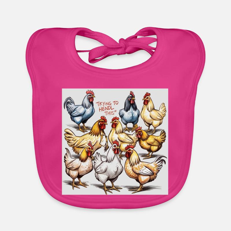 Ballet de poulet : Troupe de poulets polyphoniques Bavoir bio Bébé