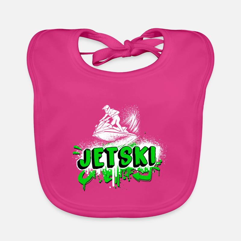 Jet Ski Graffiti – Splash and Ride Organic Baby Bibs