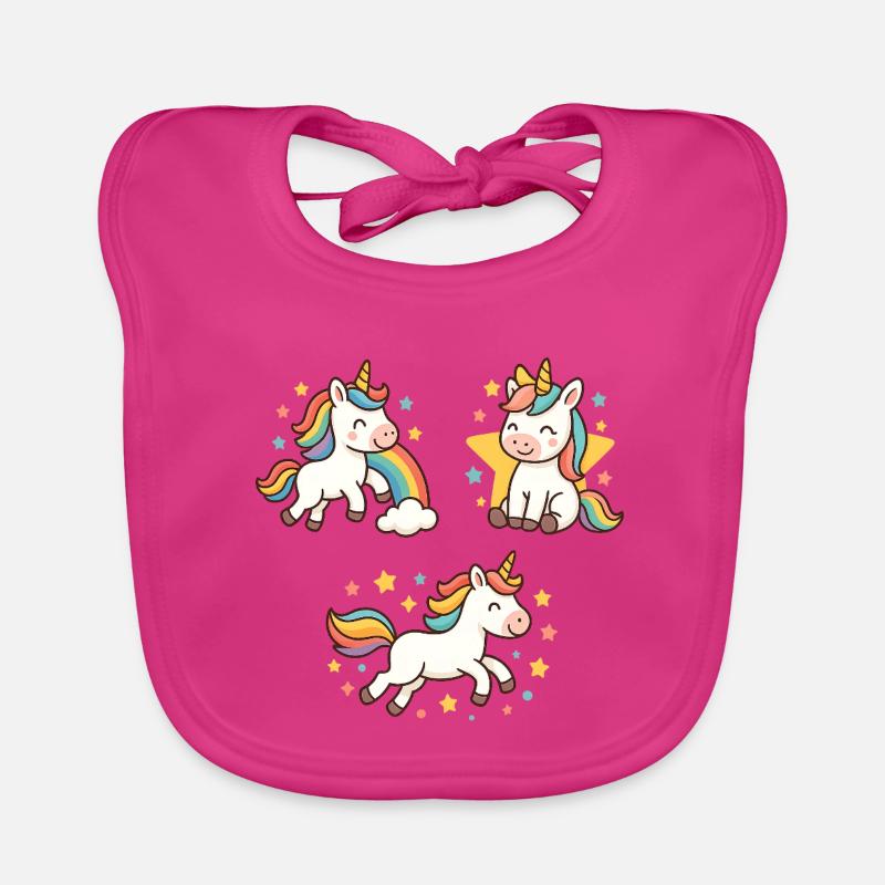 Unicorns Baby Bio-Lätzchen