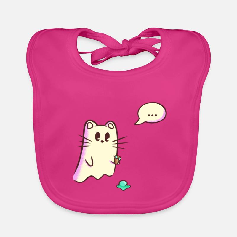 Ghost Cat Drops - Oops Organic Baby Bibs