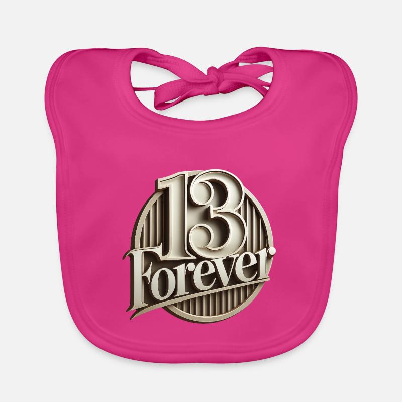 13FRV - Bavoir bio Bébé - fuchsia
