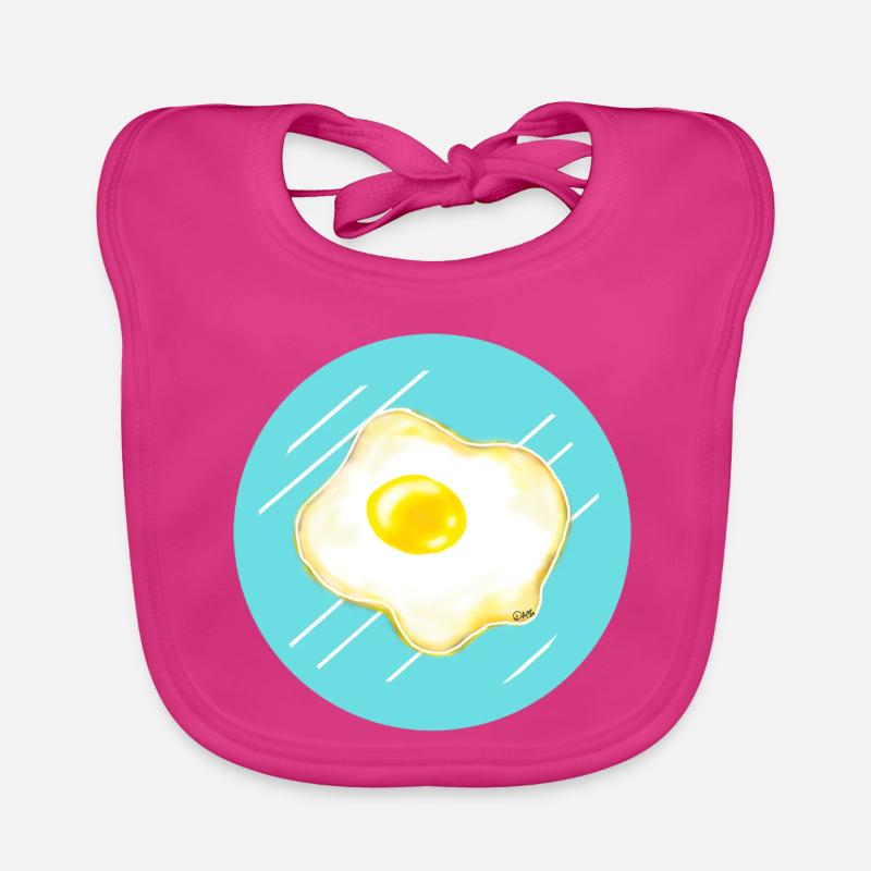 fried egg Organic Baby Bibs