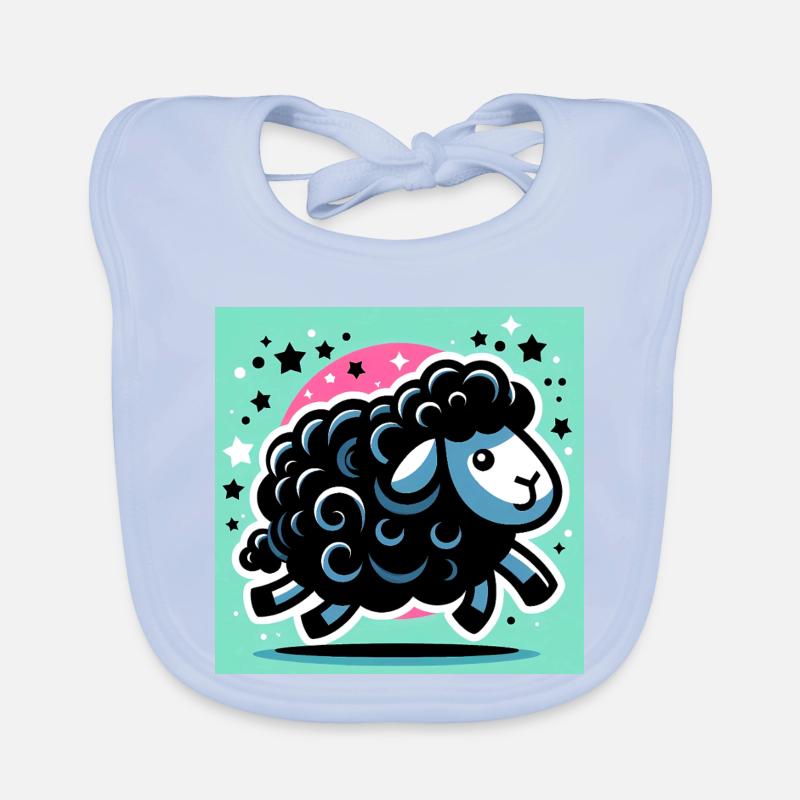 Mouton noir Bavoir bio Bébé