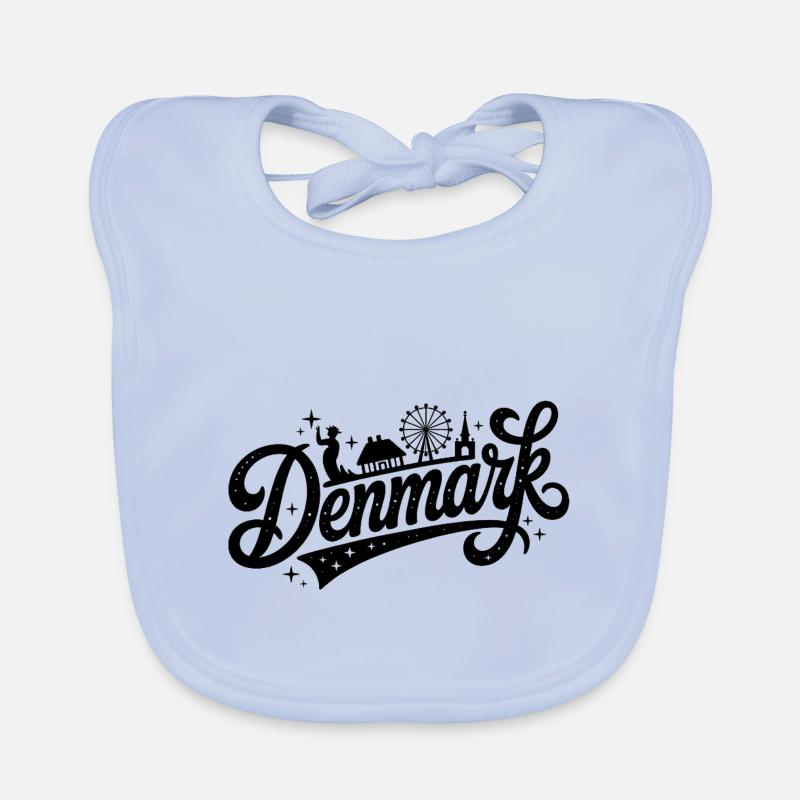 Danemark - Conception de souvenirs Bavoir bio Bébé