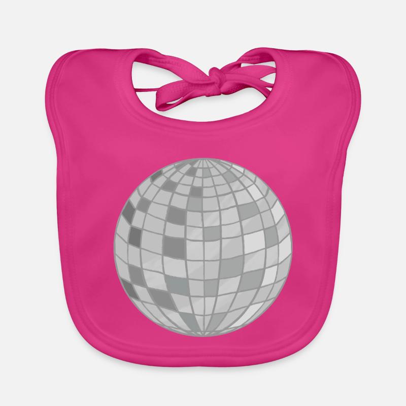 Conception de boule disco Bavoir bio Bébé