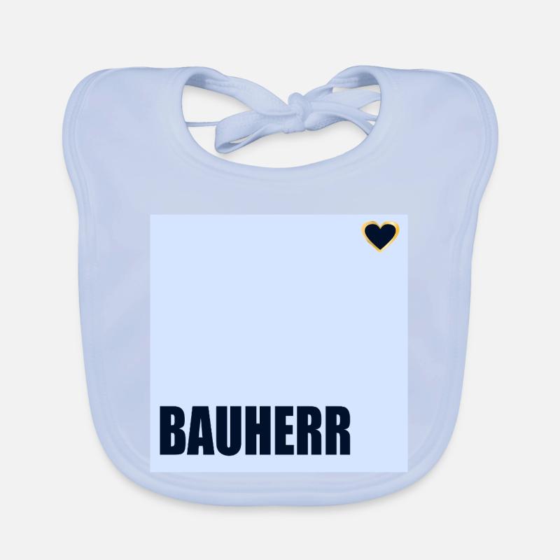 HOUSE CONSTRUCTION BUILDER HERZ Organic Baby Bibs