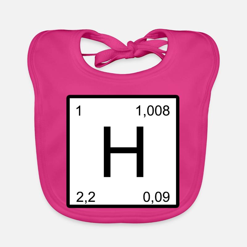 Conception du symbole de l’hydrogène Bavoir bio Bébé
