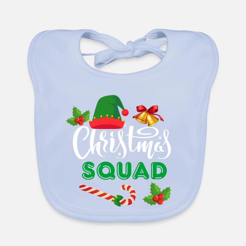 Weihnachtskader Baby Bio-Lätzchen