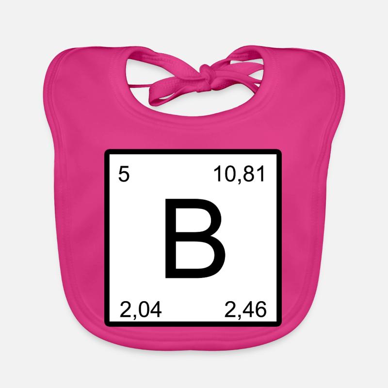 B Element Zahlenkunst Bor Baby Bio-Lätzchen