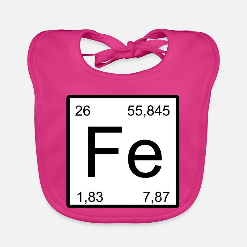 Fe Element Typografie Minimal Baby Bio-Lätzchen