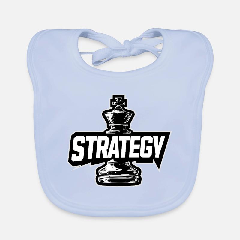 Chess Piece King – STRATEGY Organic Baby Bibs