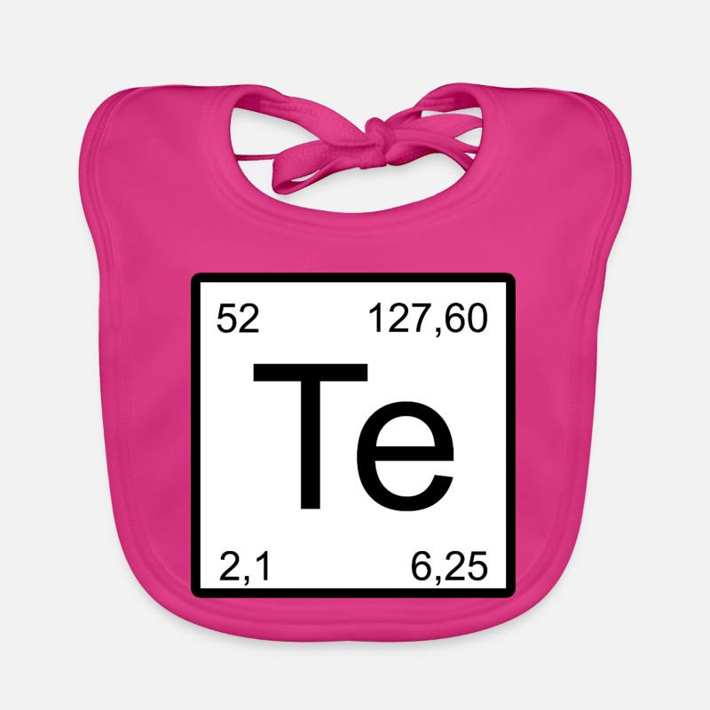 Te Element Minimal Typography Organic Baby Bibs