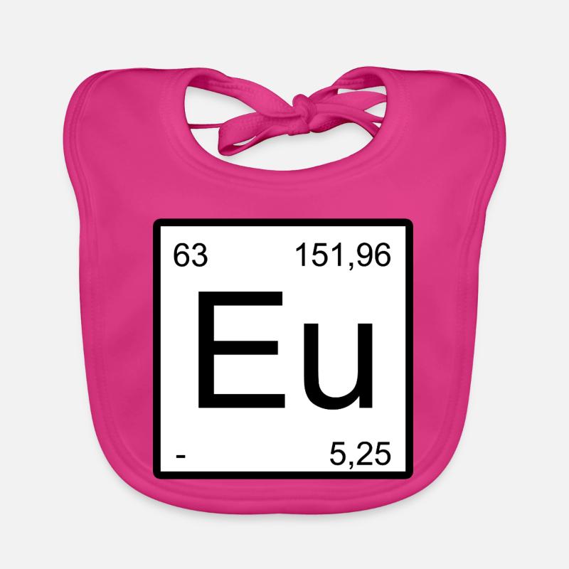 Eu Element Minimal Periodic Design Baby Bio-Lätzchen