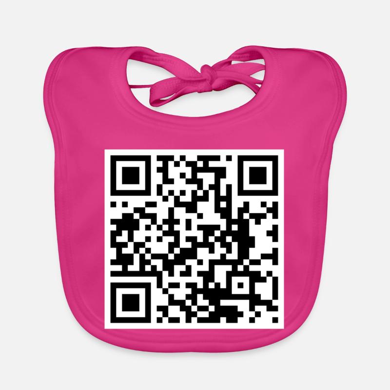 Qr code citation drôle humour  Bavoir bio Bébé