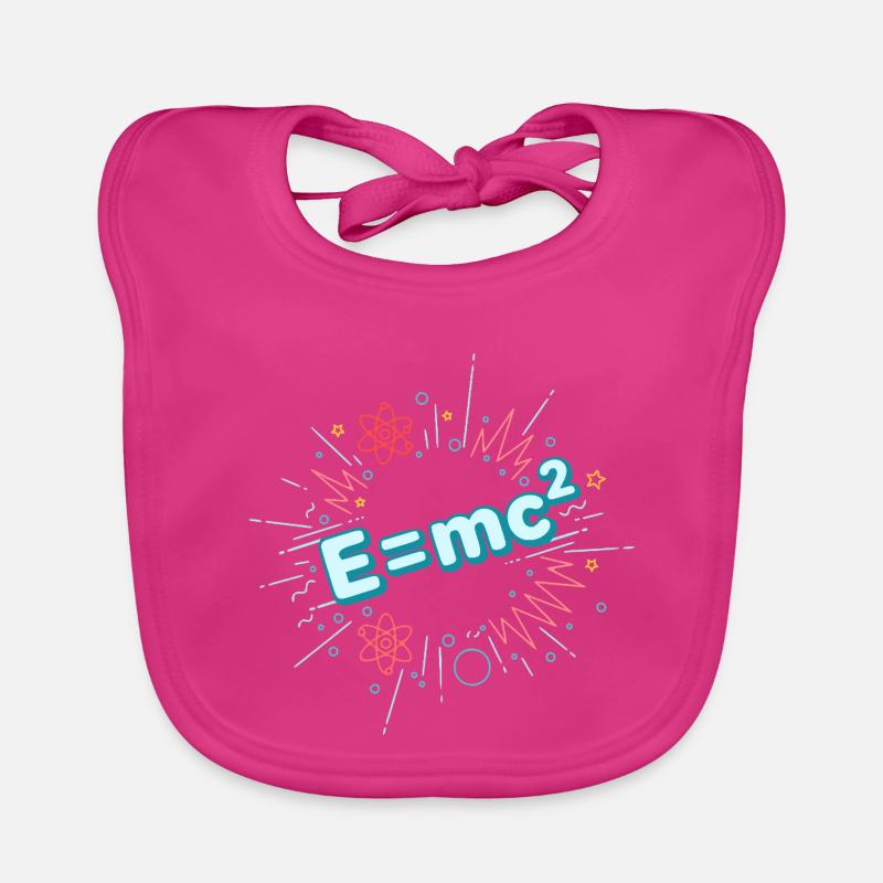 E=mc2 Scientific Explosion Organic Baby Bibs