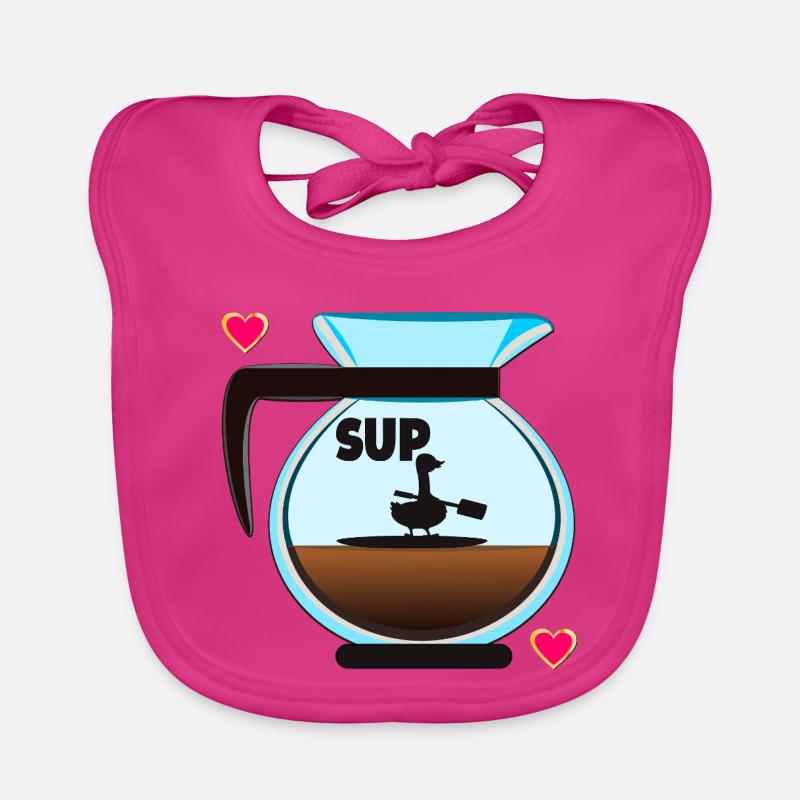 SUP GOOSE FILTER COFFEE COFFEE Organic Baby Bibs