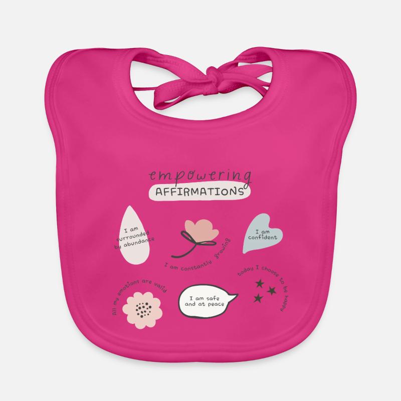 Empowering Affirmations Organic Baby Bibs