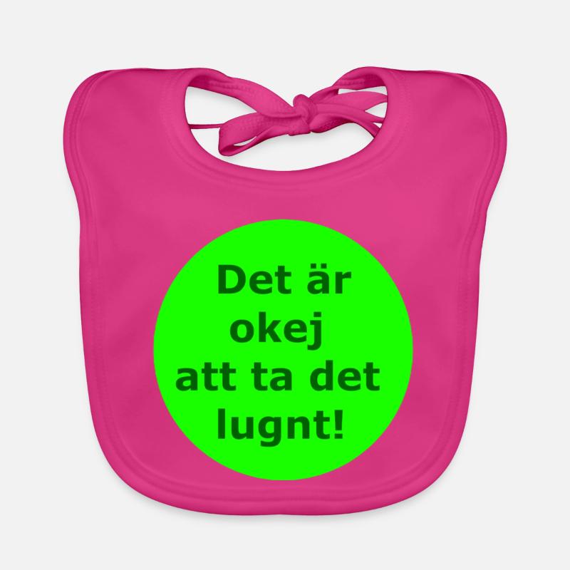 C’est normal de se reposer ! (Cercle vert) Bavoir bio Bébé