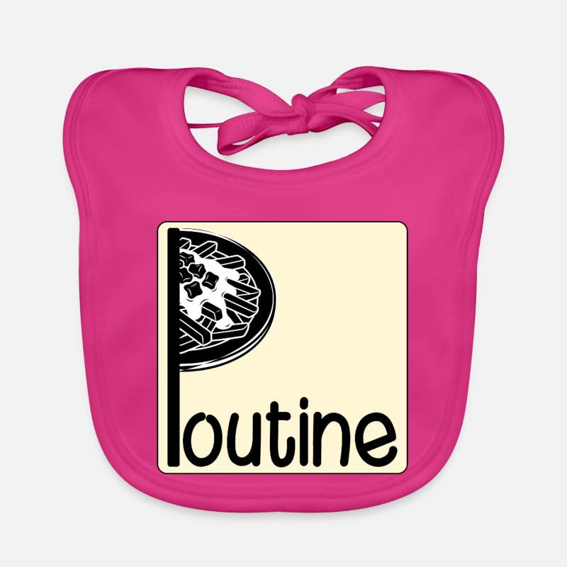 Canada Canadian Dish Poutine Organic Baby Bibs