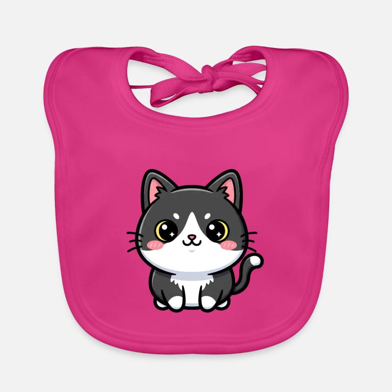 Chibi-Katzen-Anhänger Baby Bio-Lätzchen