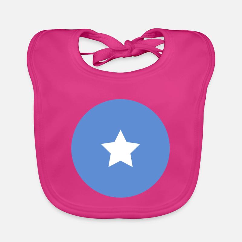 Drapeau rond somalien Bavoir bio Bébé