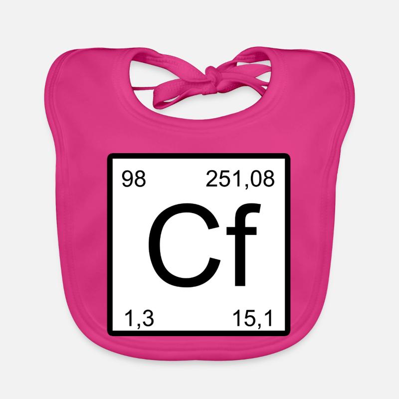 Californium Cf-Element Block Design Baby Bio-Lätzchen