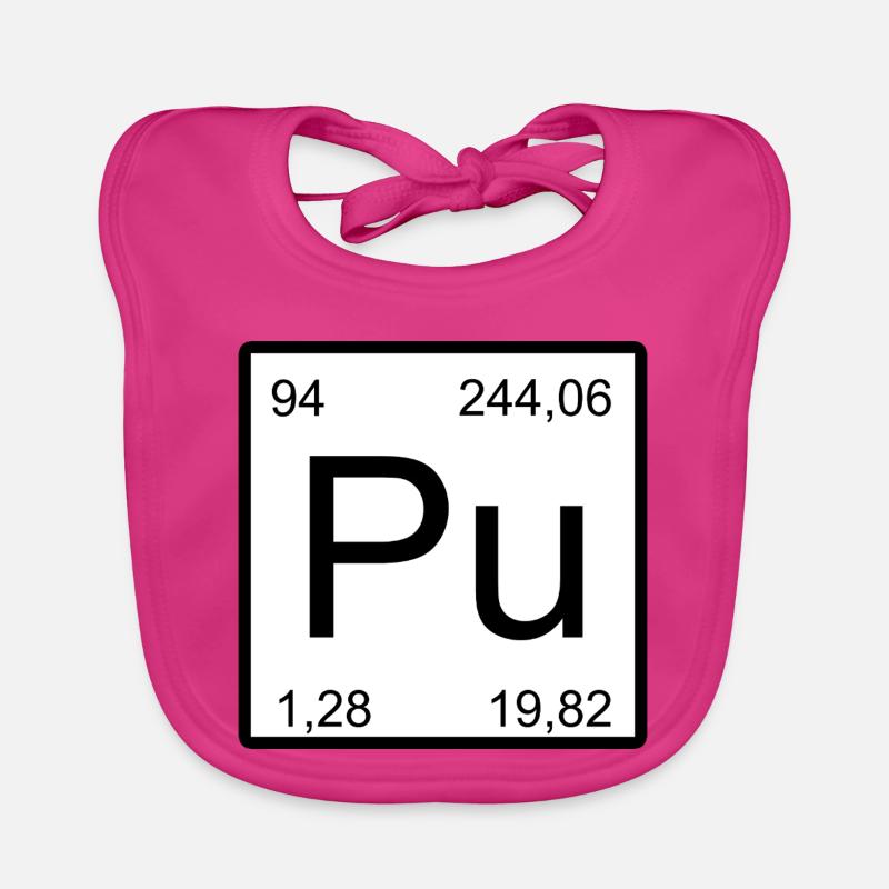 Conception de l’élément de plutonium Pu Bavoir bio Bébé