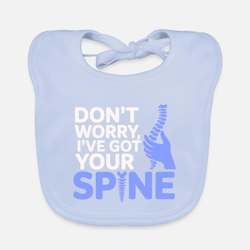 Chiropractor Keep Your Spine In Line Professional  Organic Baby Bibs
