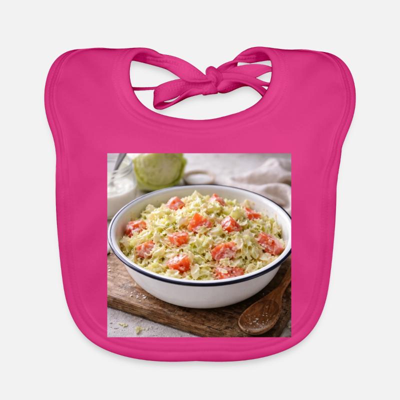 Salade crémeuse de chou et tomate Bavoir bio Bébé