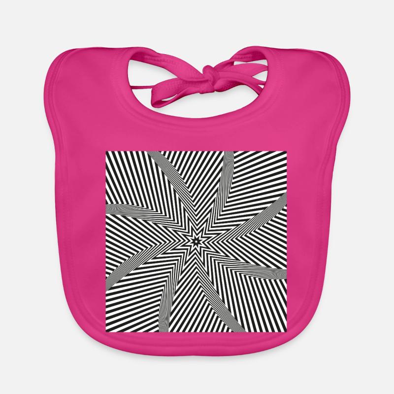 Starburst optisches Labyrinth Baby Bio-Lätzchen