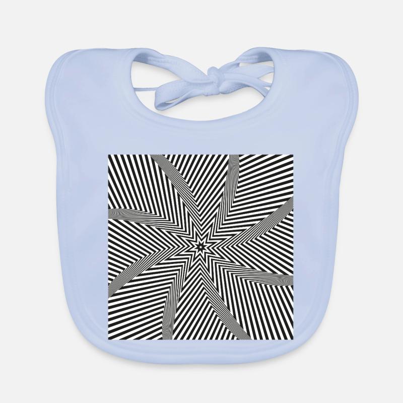 Starburst optisches Labyrinth Baby Bio-Lätzchen