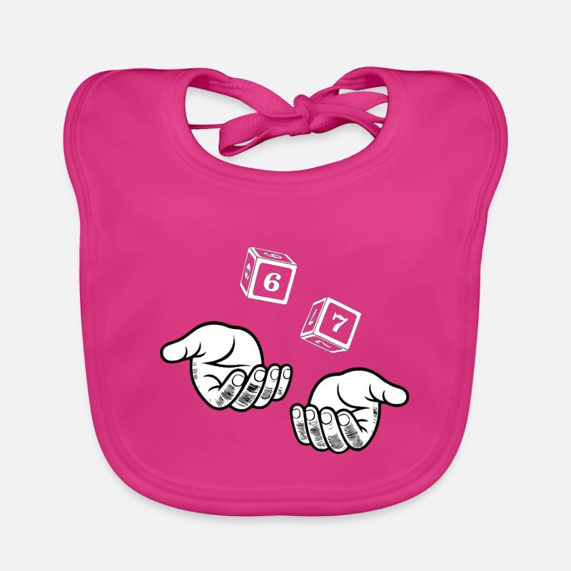 67 Six Seven - Baby Bio-Lätzchen - Fuchsia
