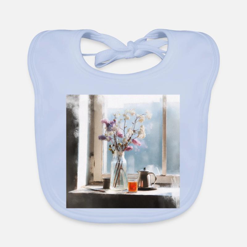 Serene tranquility Organic Baby Bibs