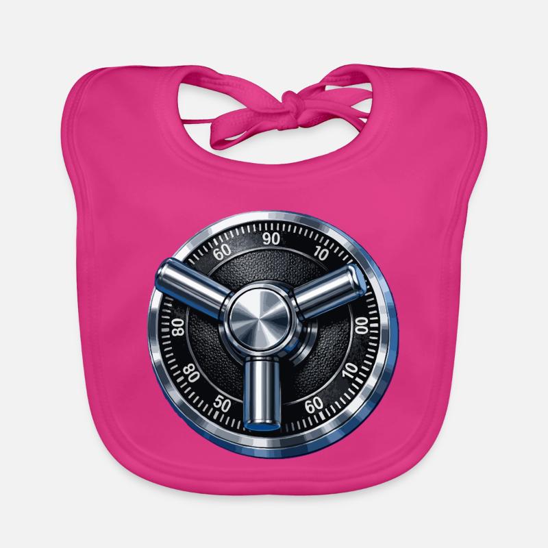 Conception de cadran sécurisé de sécurité Bavoir bio Bébé