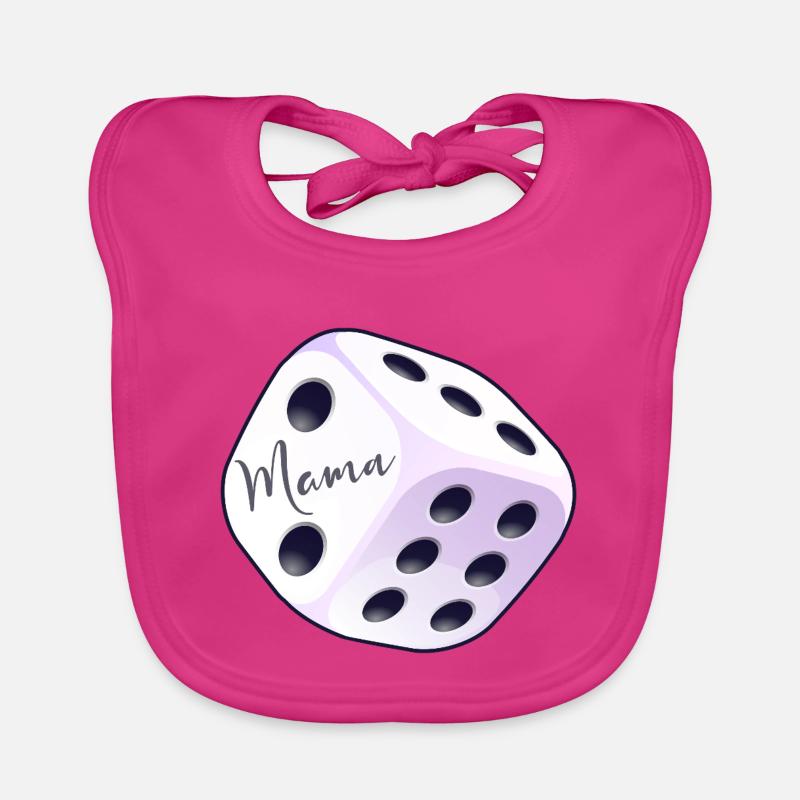 Dice Board Gamer Mom Organic Baby Bibs