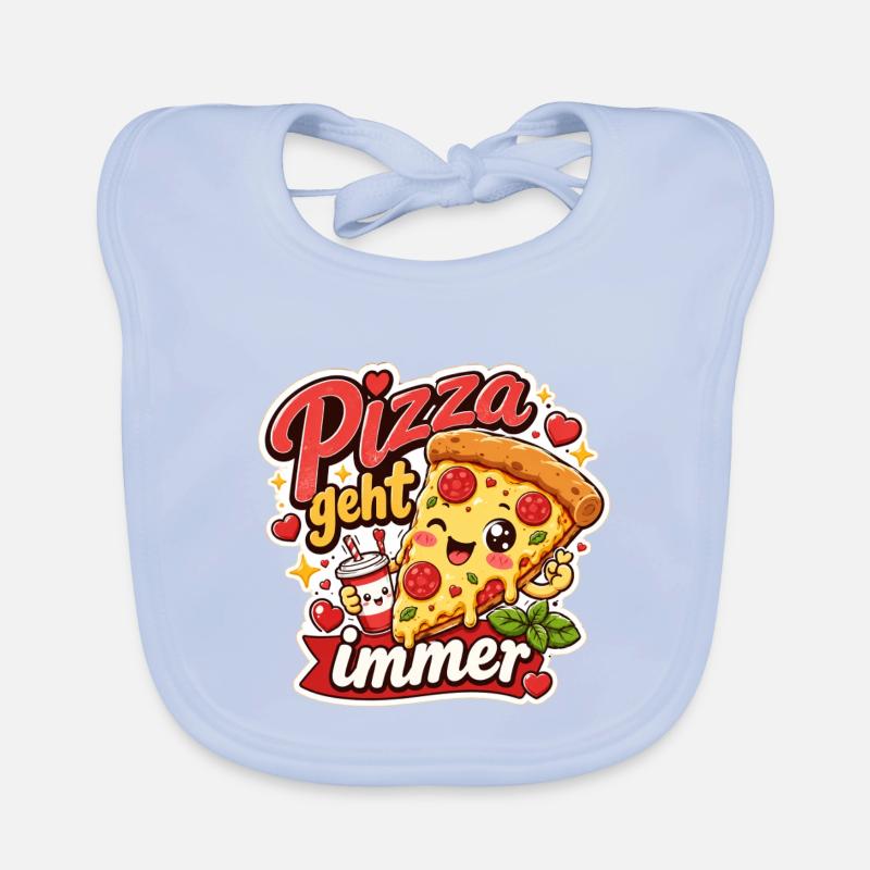 Pizza geht immer Baby Bio-Lätzchen