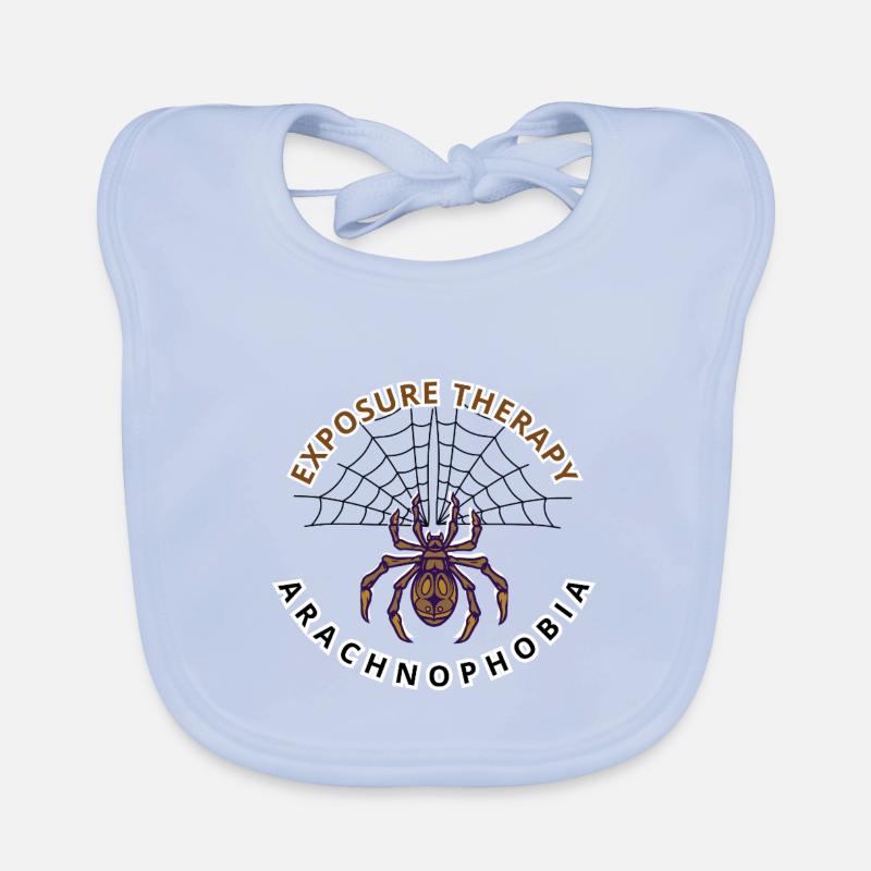 Arachnophobie Baby Bio-Lätzchen