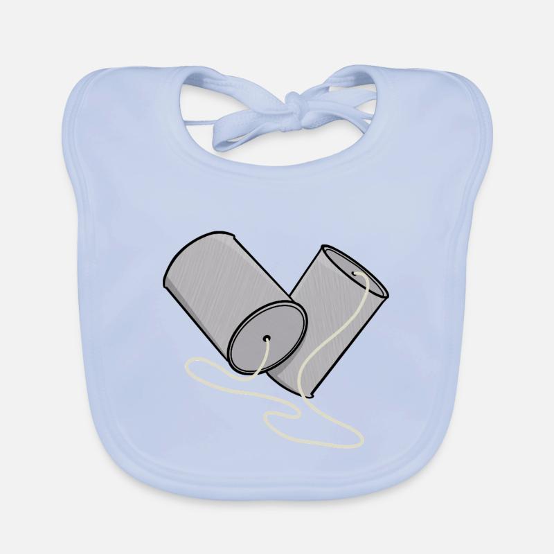 Blechdosen-Handy-Nostalgie Baby Bio-Lätzchen