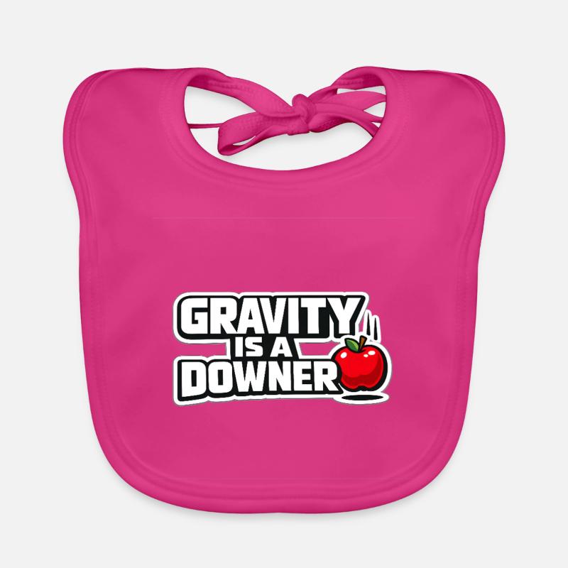 Gravity is a downer Organic Baby Bibs
