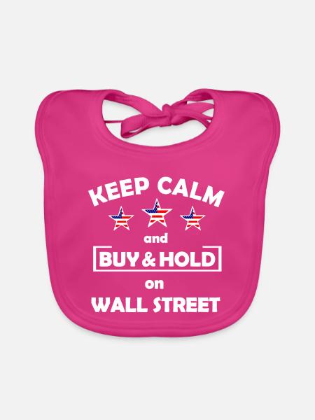 Der Wall Street Investor - Baby Bio-Lätzchen - Fuchsia