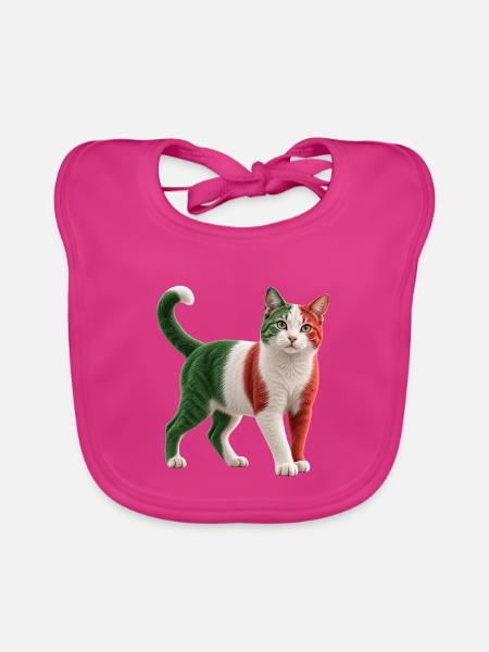 Italienischer Deutscher Kurzhaar - Baby Bio-Lätzchen - Fuchsia