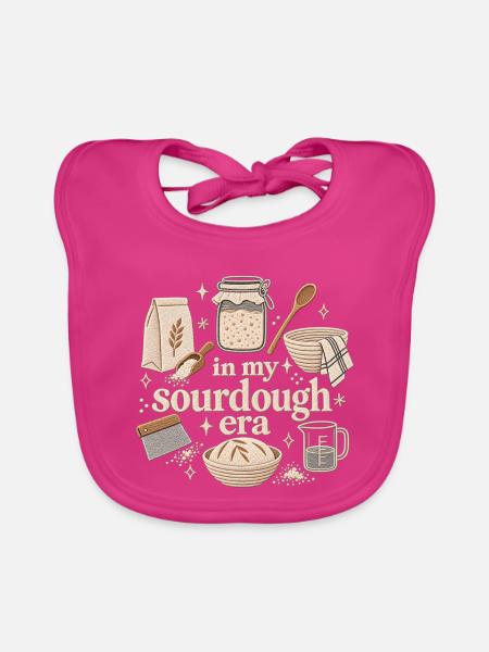 My sourdough era - Baby Bio-Lätzchen - Fuchsia