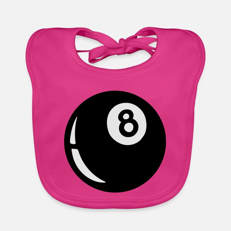 eightball - Bavoir bio Bébé - fuchsia