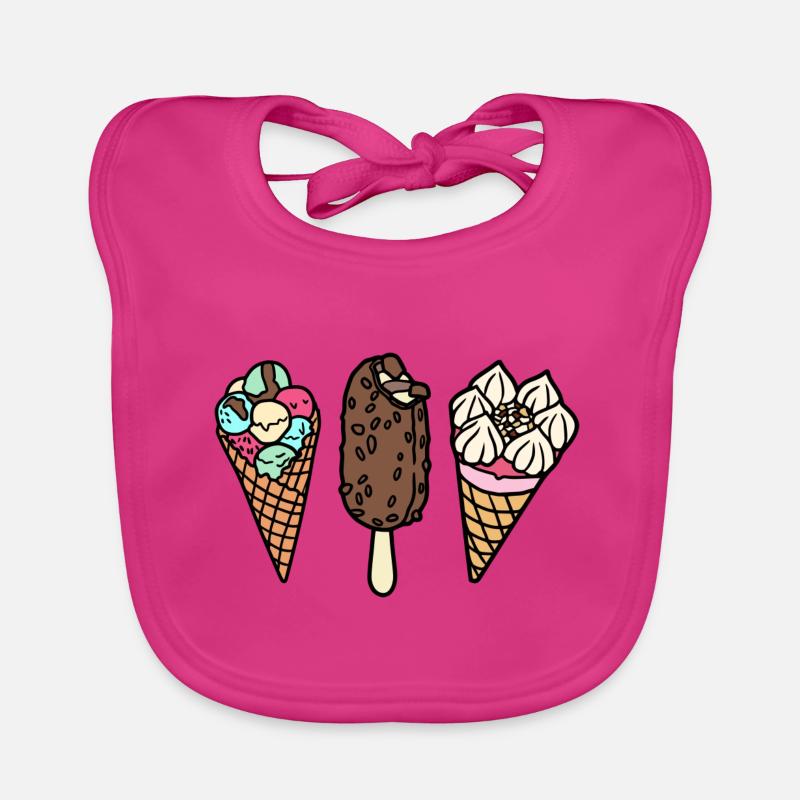 Eis Eisladen Eiscreme Sommer Urlaub Geschenk Ice Baby Bio-Lätzchen