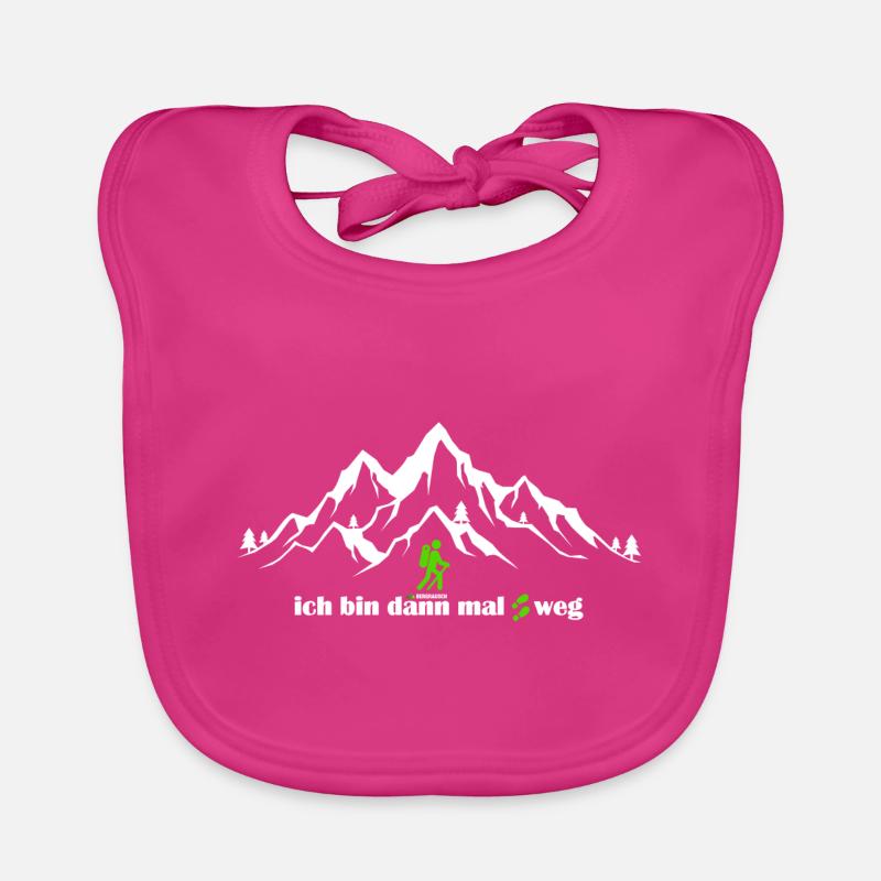I'm gone, mountains, hiking, mountain rush Organic Baby Bibs