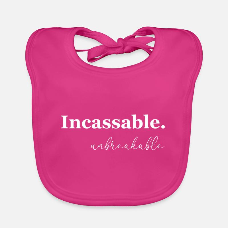 Unzerbrechlich - Baby Bio-Lätzchen - Fuchsia