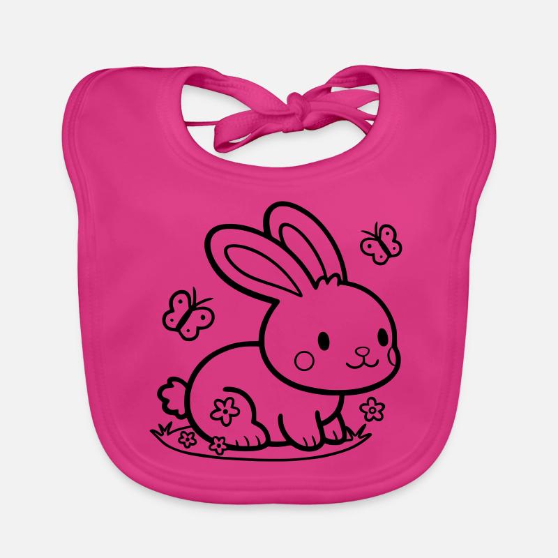 Lapin mignon Lapin Bavoir bio Bébé