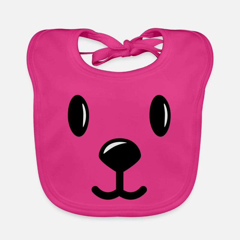 teddy bär bärchen smiley face Bavoir bio Bébé